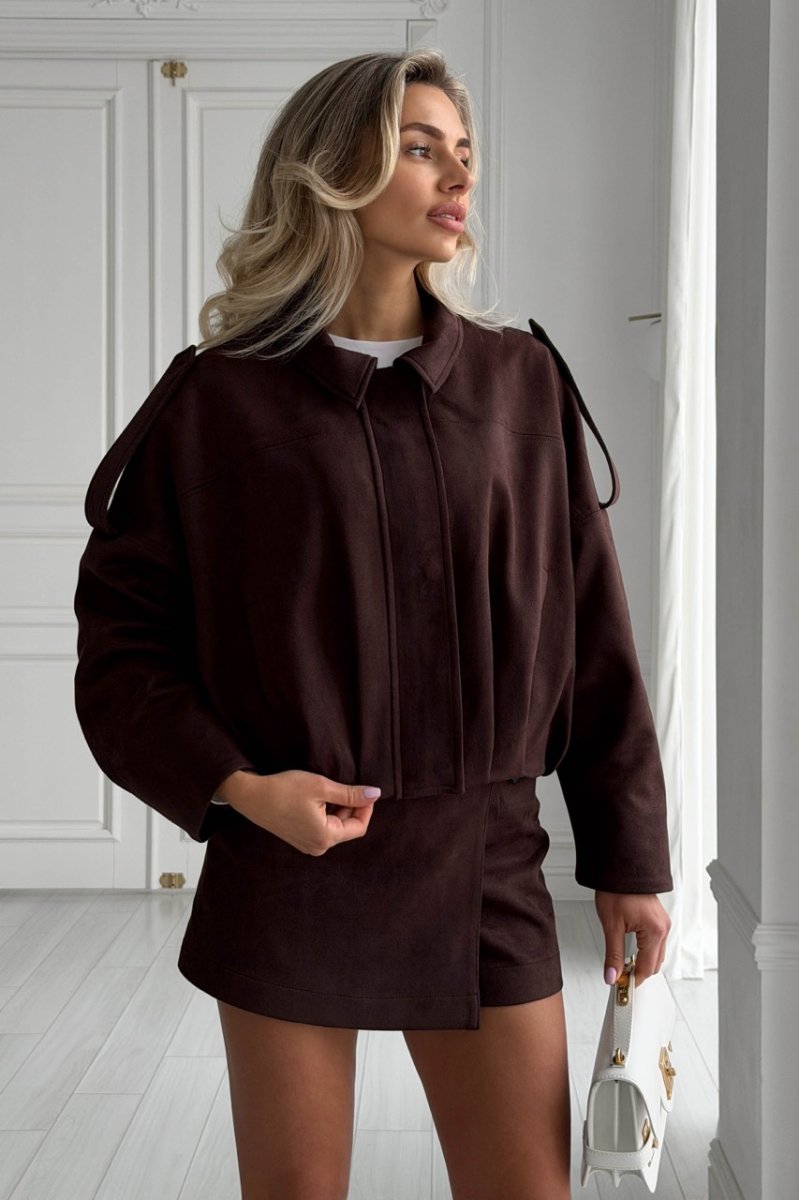 Бомбер трім шоколад