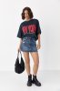 Футболка oversize з написом New York 25084 чорна