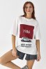 Жіноча футболка з принтом Porsche 25116 білий