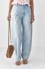 Однотонні джинси Baggy 33640 блакитний