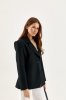 Чорний жіночий приталений піджак 566.1
