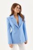 Блакитний жіночий приталений піджак 566.4
