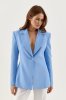 Блакитний жіночий приталений піджак 566.4