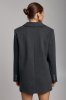 Жіночий приталений піджак графітового кольору 576.1
