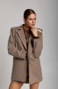 Жіночий приталений піджак кольору капучино 576.2