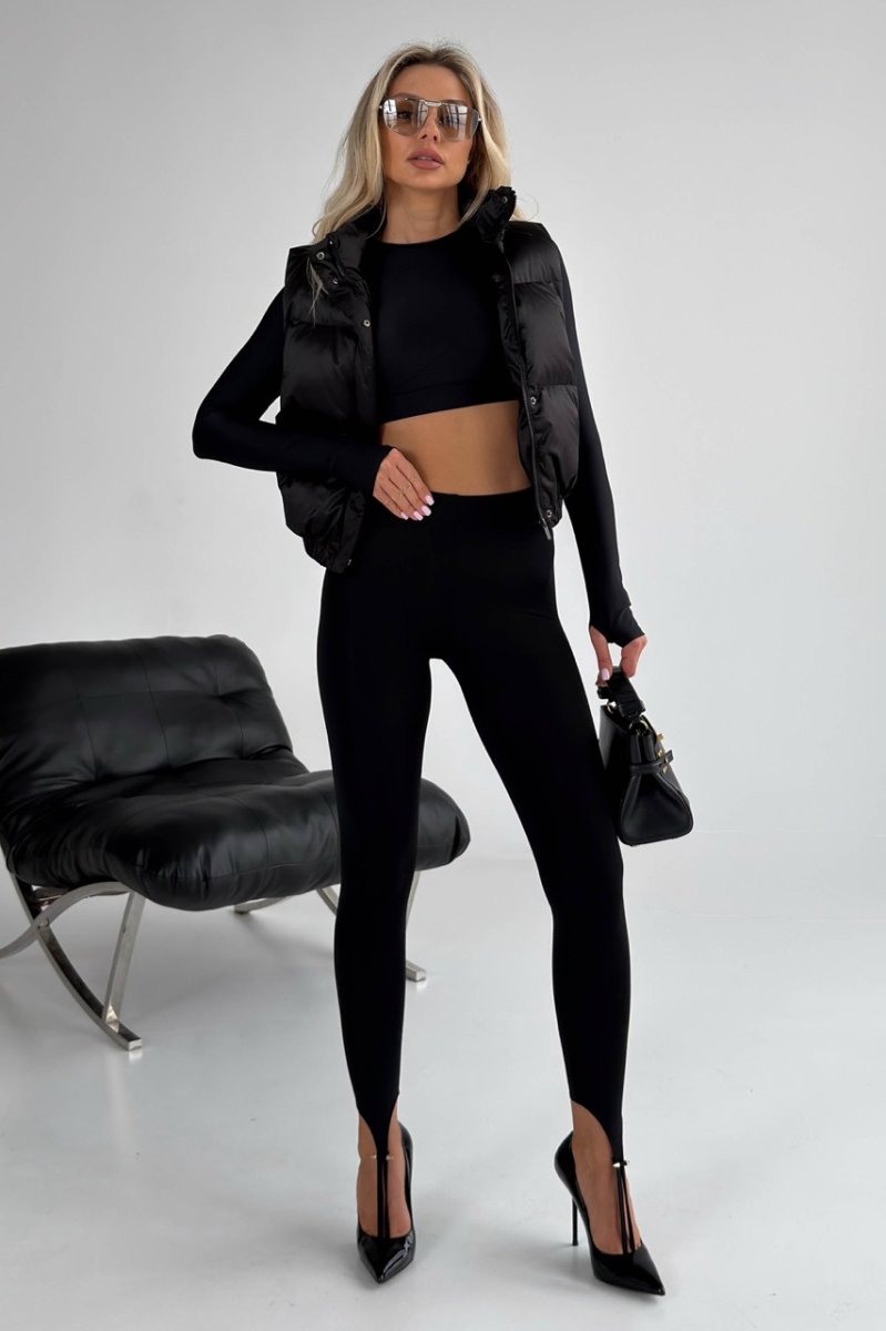 Легінси Лейс чорний