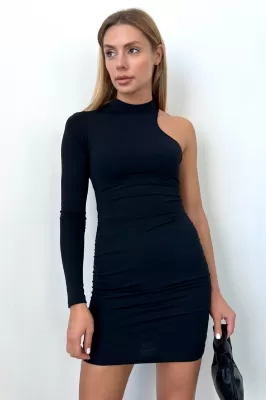 Платье с открытым плечом 51424