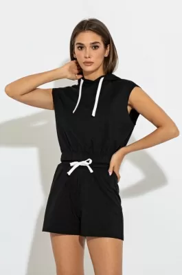 Комфортный костюм 3084 черный